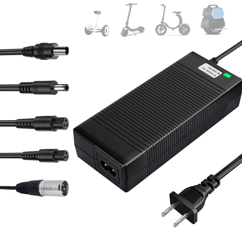 EVAPLUS UL Certified 42V 2A Fast Charger with 5 Type Plugs for 36V Lithium Batteries- Compatible with Pocket Mod, Sports Mod, Electric Scooters