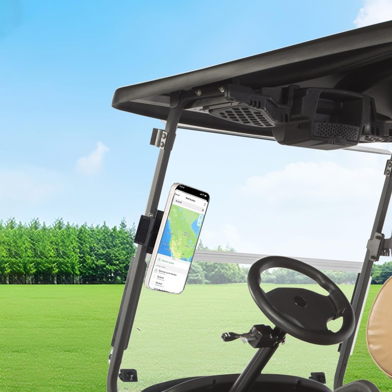 Magnetic Golf Cart Phone Holder Compatible with Magsafe iPhone 16/15/14/13/12, Fits Yamaha, EZGO, Club Car, Alloy Strong Magnetic Phone Mount for Gym, Kitchen