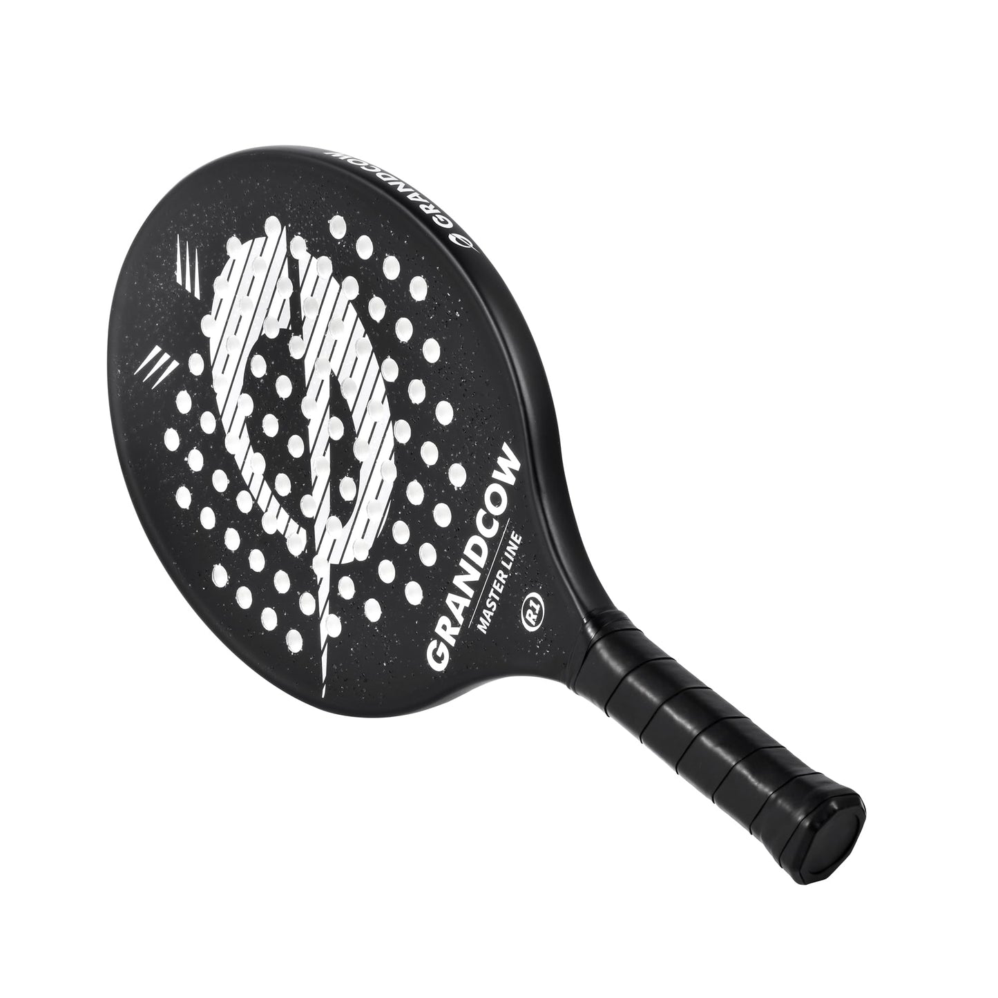 Platform Tennis Paddle Racket Pro Carbon Fiber Power Lightweight Paddles Padel Racquet (1pcs Black)