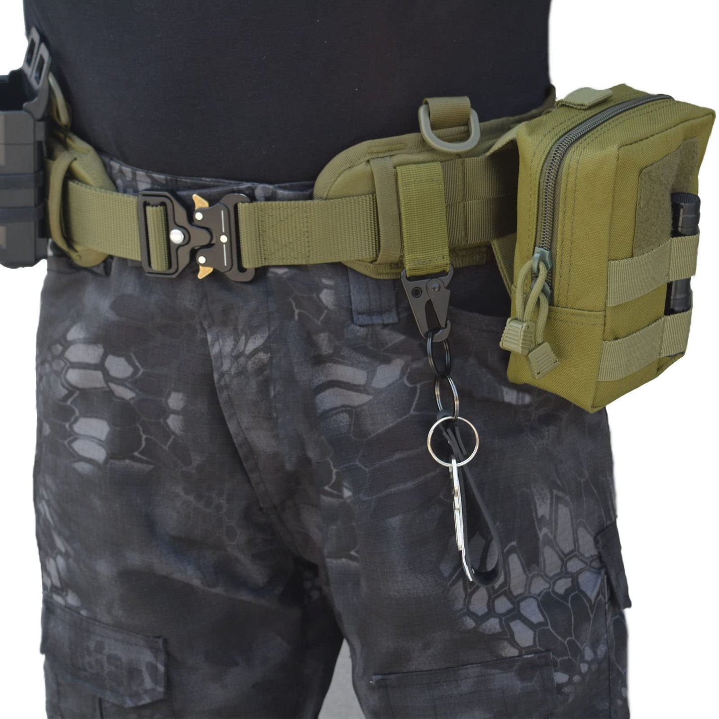 Ratulie Tactical Battle Belt Set Molle Belts Hunting Game Belts
