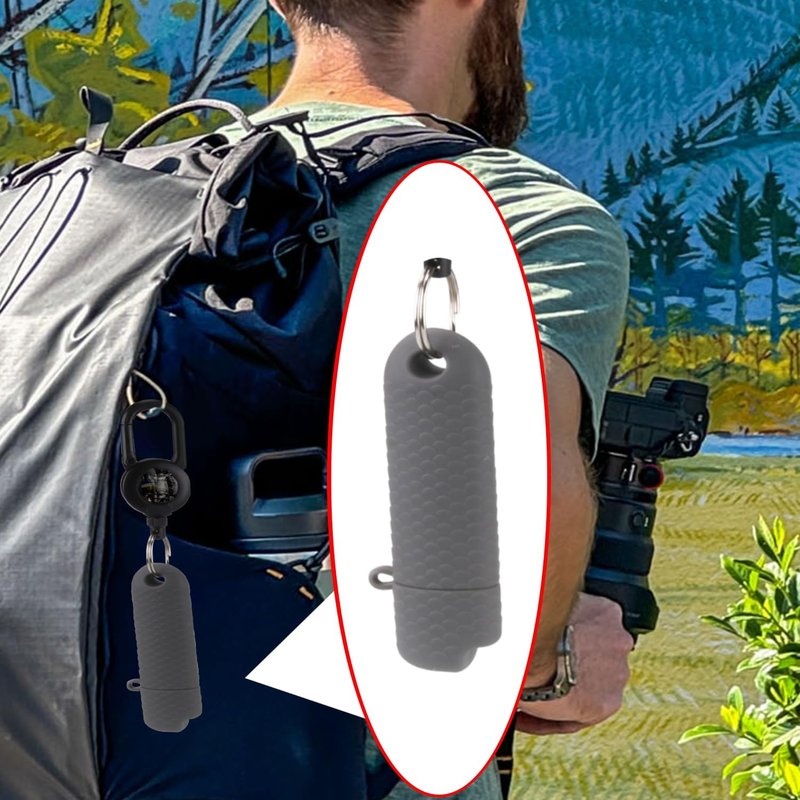 Waterproof Lighter Case Cover - 2 Pcs BIC Regular Lighter Sleeve for Outdoor Survival | Gray