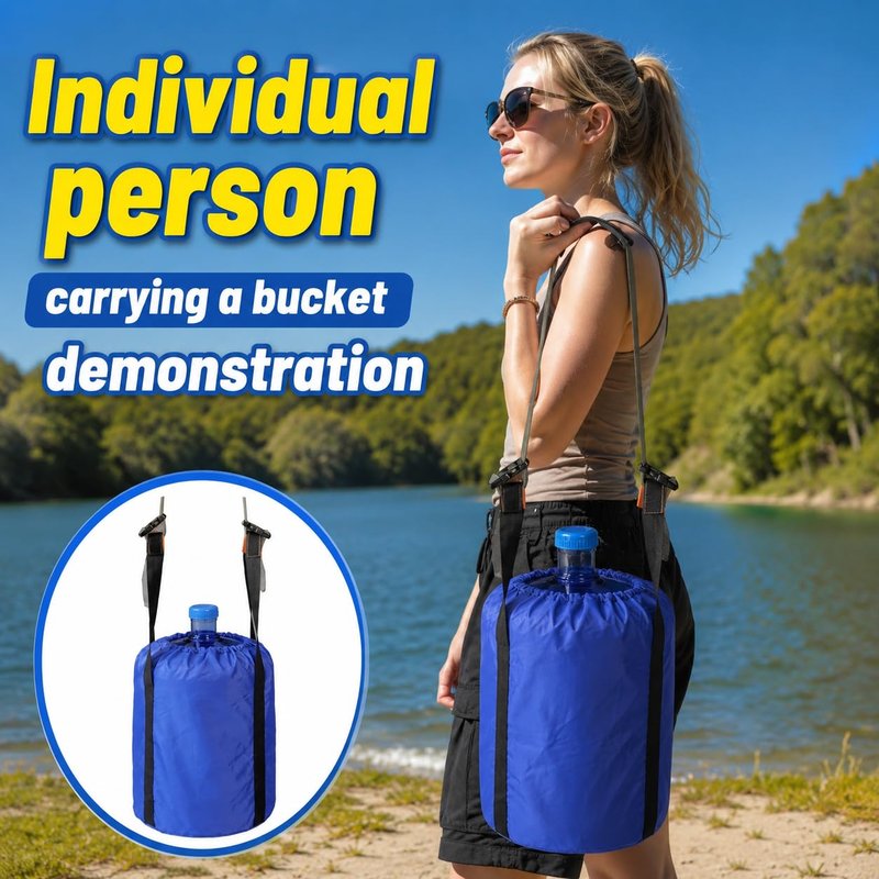Storbuffs 5 Gallon Water Bottle Glass Corboy Carrier Bag with Handle,1 Shoudle Straps,Jug Carrier Easy Carrying,Single Handheld or 1 shoulder,Dual-Person Lift,Dust Cover Fits Standard 5 Gal Jugs,Blue