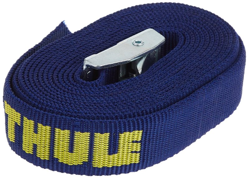 Thule Load Straps - Secure Steel cam-Action Buckle with Protective Bumper - Heavy-Duty UV Resistant Nylon Webbing - Sold in Pairs - Kayak, Canoe, Surfboard tie Down