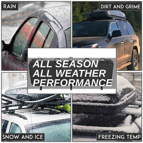 DNA MOTORING TGP-001 53" W X 15" H Heavy Duty Vinyl Truck Tail Padded Tailgate Cover Adjustable Straps Handle Flap for MTB Bike Carrier Bicycle