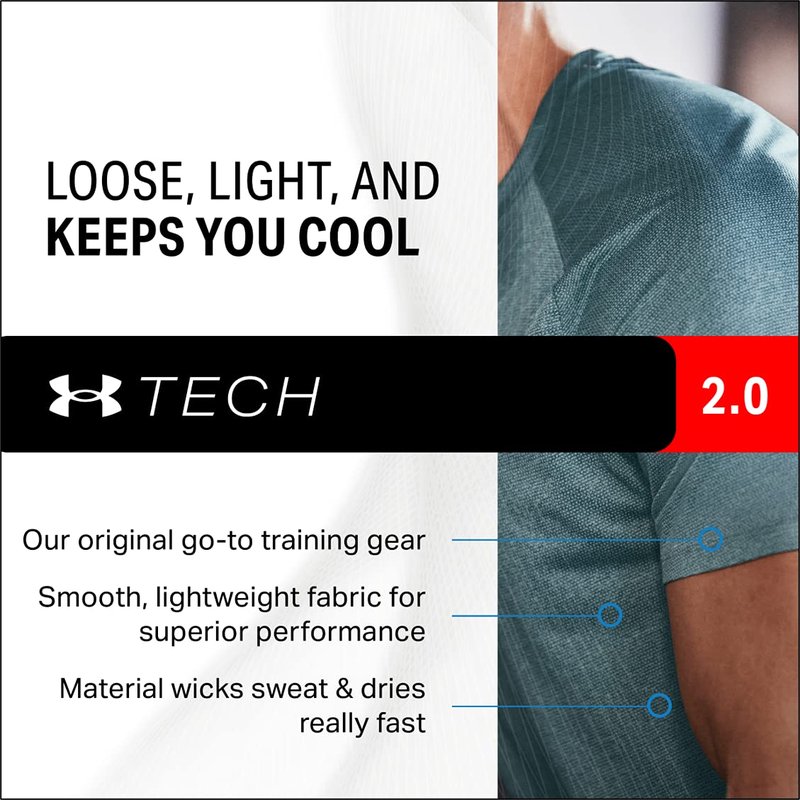 Under Armour Men's Tech 2.0 Short-Sleeve T-Shirt , Baroque Green (311)/Black, 5X-Large