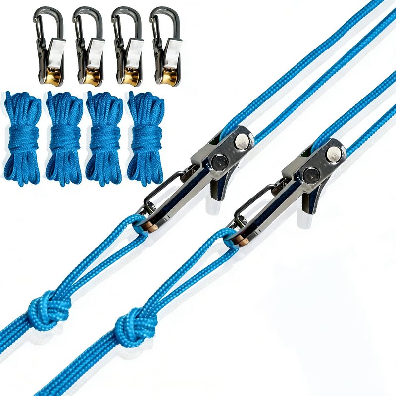 SEESE Rope Tightening Tool & Tensioner: Retractable Rope with Alloy Buckle for Outdoor Enthusiasts - Perfect for Camping Tent Building, Tarp Tie Downs, Hammock Installation & Outdoor Gear Securing (6)