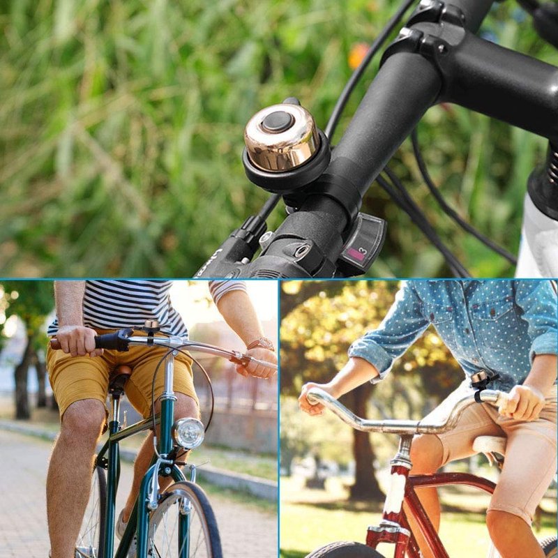 2PCS Bike Bell, Premium Bicycle Bell, Brass Bike Bells for Adults and Kids - Crisp Loud Melodious Sound - Bicycle Bells for Road Bike, Mountain Bike