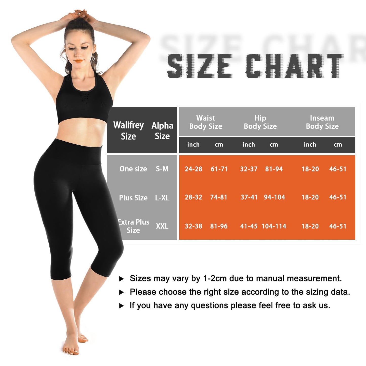 Walifrey Leggings for Women, High Waisted Buttery Soft Womens Leggings for Gym Yoga Workout (Capri Ink Splash Pattern XXL)