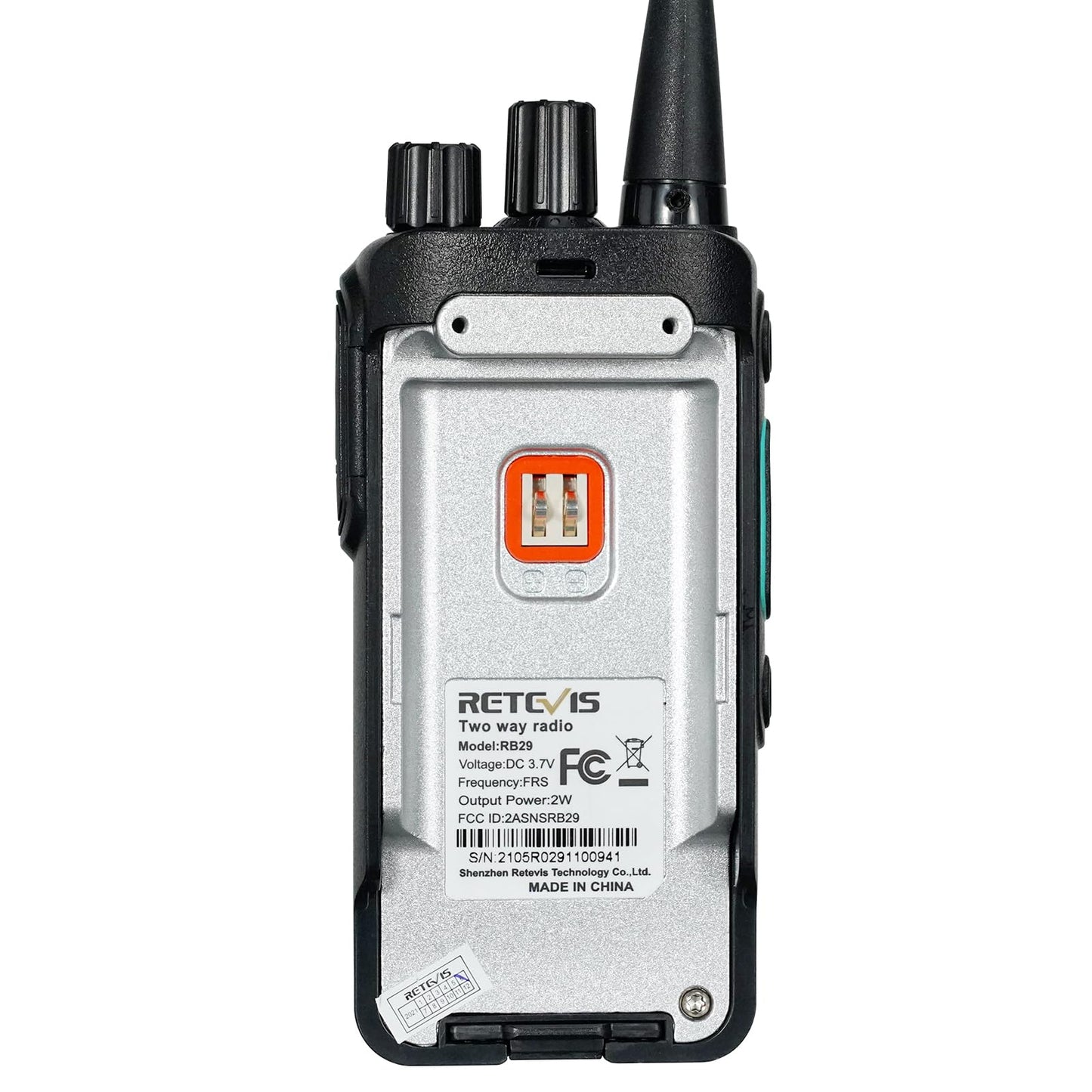Retevis RB29 2 Way Radio Long Range,Two Way Radios with Waterproof Shoulder Mic,USB Charging Base,Rugged Walkie Talkies Rechargeable for Business Worksite Construction Site Industrial(4 Pack)