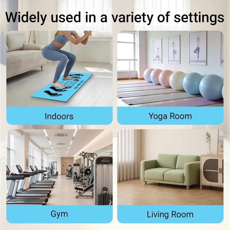 Anti-Slip Squat Mat - Lightweight Training Mat for Leg & Abdominal Exercises | Portable Design