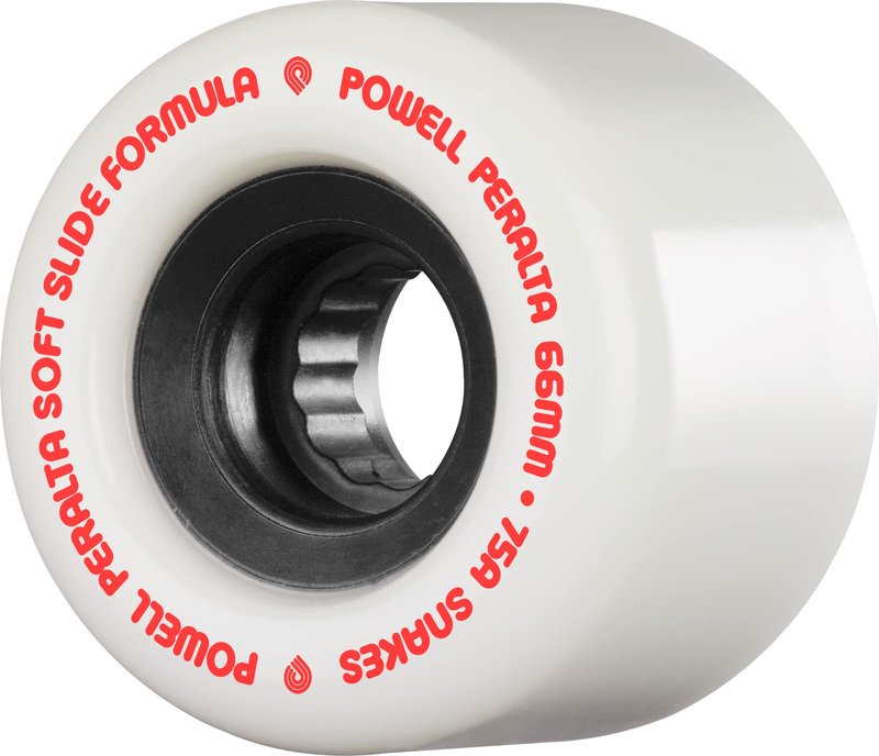 Powell Peralta Snakes 02 66mm 75A White Skateboard Wheels