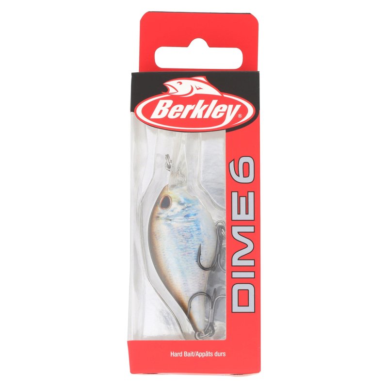 Berkley Dime Freshwater Fishing Lure, HD Blueback Herring, 1/2oz, Authentic Balsa-Like Action, Equipped with Sharp Fusion19 Hook, Ideal for Bass Fishing
