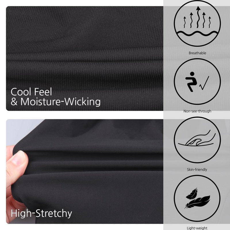 baleaf Women's Joggers Running Pants Quick Dry Lightweight Workout with Zipper Pockets Drawstring Hiking Travel Gym Black M