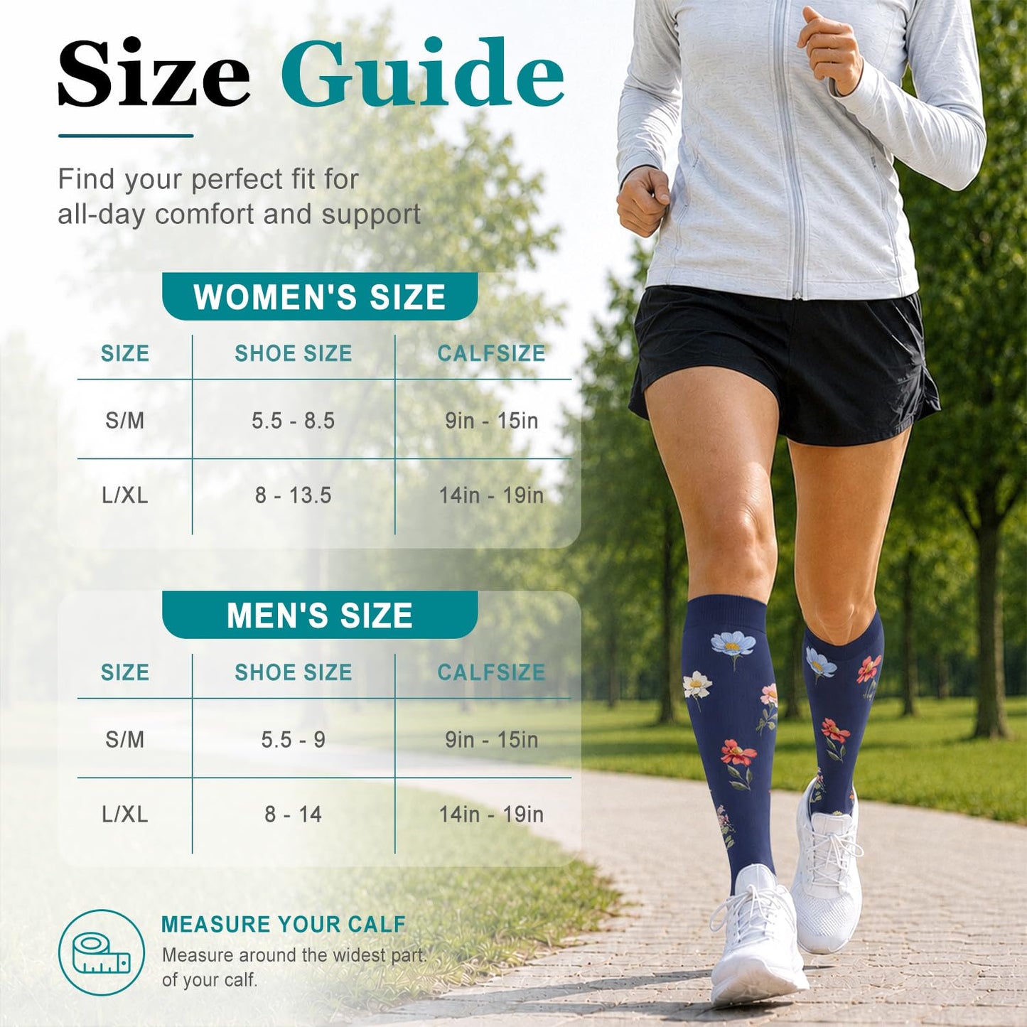 COOLOVER Copper Compression Socks for Women and Men(6 Pairs)-Best Support for Running, Athletic, Travel