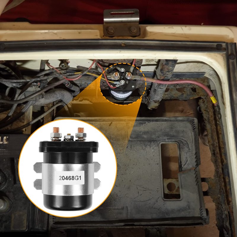 RANSOTO 36V 4 terminal Solenoid Compatible with 1989 - UP EZGO, Club Car DS, Columbia, Yamaha Electric G4 G8 G9 G11 G16 Golf Cart Replaces 20468G1