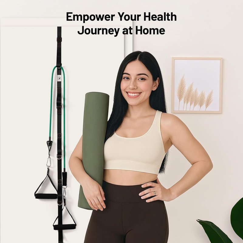 Slim Panda Door Anchor Strap - Resistance Bands Exercise Equipment for Home Gym | Adjustable Multi-Point Anchor