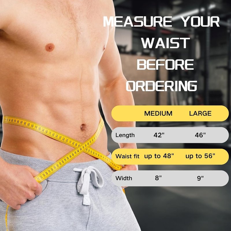 Waist Trimmer Belt for Men & Women - Sweat Band for Effective Stomach Weight Loss Workouts | Adjustable Fit