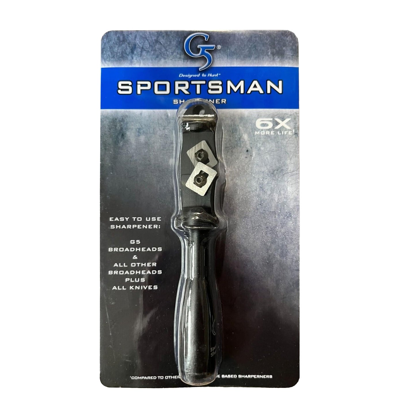 G5 Sportsman Sharpener - Archery Hunting Premium-Grade Carbide Universal Sharp Field Compact Sharpener for Broadheads, Knives