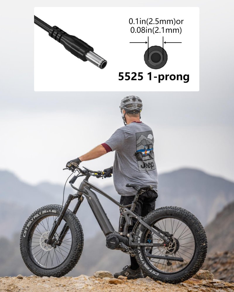 VHBW 54.6V for Heybike Electric Bike Charger Compatible with Heybike Race Max/Sola/Ranger S/Horizon/Tyson/Cityrun, Portable E-Bike Charger Power Adapter with LED Indicator