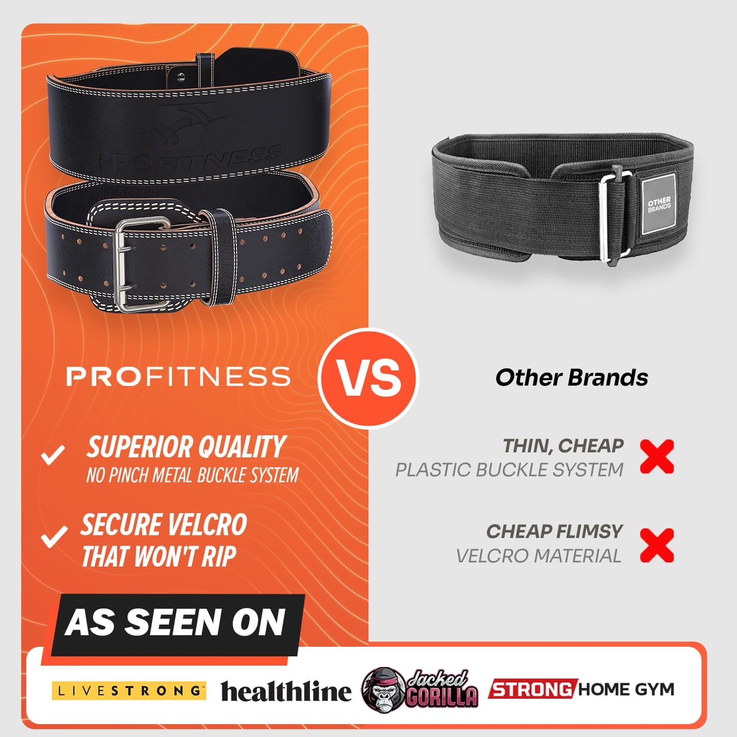 Weightlifting Belt for Men & Women - Heavy Duty Belt for Weightlifting - Weight Lifting Belt Women for Weight Training Belt - Lifting Belt for Back Support(Black/White, Medium)