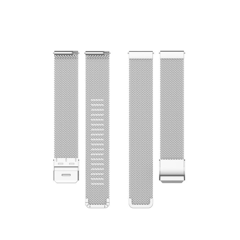 Compatible with Garmin Lily 2/Lily 2 Active Watch Band for Women Metal Mesh Bands Stainless Steel Loop Replacement Bracelet Strap Wristbands (Silver)