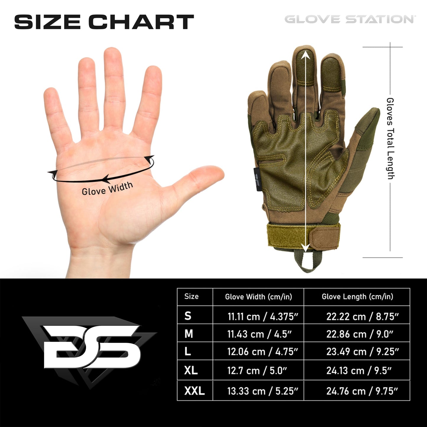 Glove Station Gloves for Men – Touchscreen Utility Gear with Hard Knuckle Protection Used in Motorcycle, Airsoft, & Outdoor Work Green - Hard Knuckle X-Large