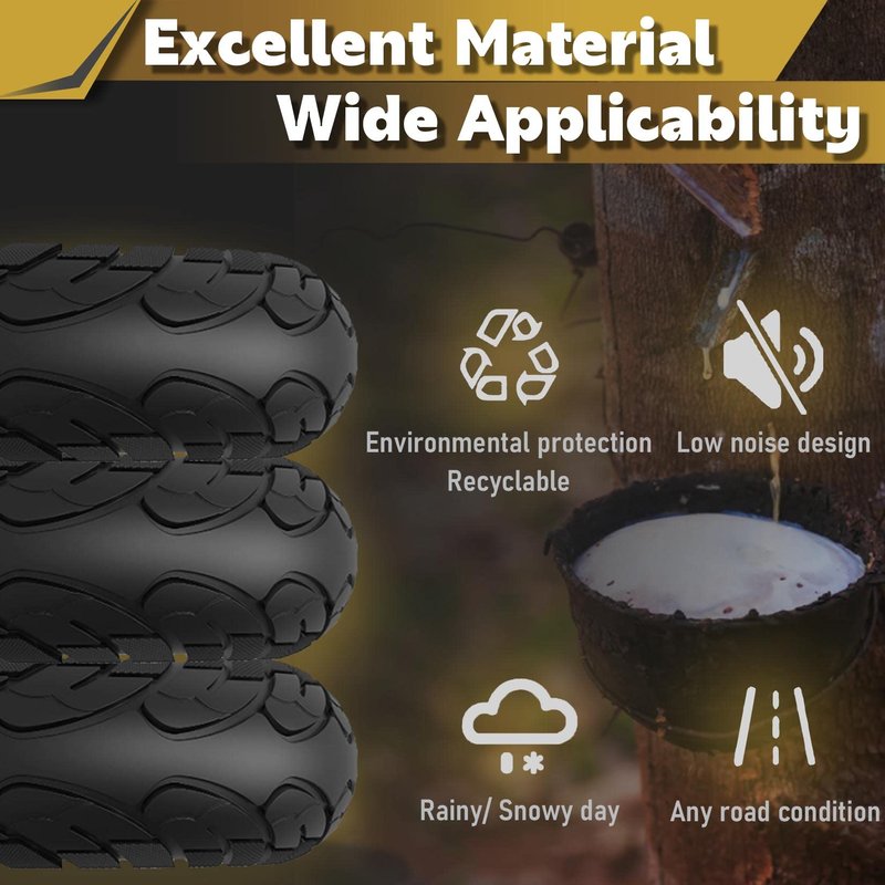 Felixstory 10 inch Solid Rubber Tire, 10x2.125 Tubeless Tyre for iScooter iPlus isinwheel S9 Max Gotrax G4/Xr/V2 Electric Scooter, 10x2/54-152 Puncture-Proof Explosion-Proof Wheel Black 1pc