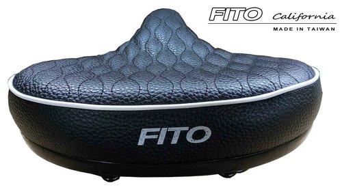 Made in Taiwan, Fito GSW Beach Cruiser Comfort Retro City Bicycle Saddle Seat, Black White Trim