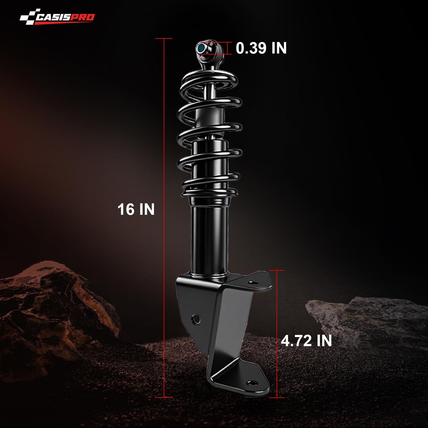 Golf Cart Front Shock Absorbers for Yamaha Drive G29 2007-2016, Yamaha G29 Shocks with Springs fit Passenger and Driver Side, OEM# JW2-F3390-00-00 JW2-F3350-00-00, 2PCS