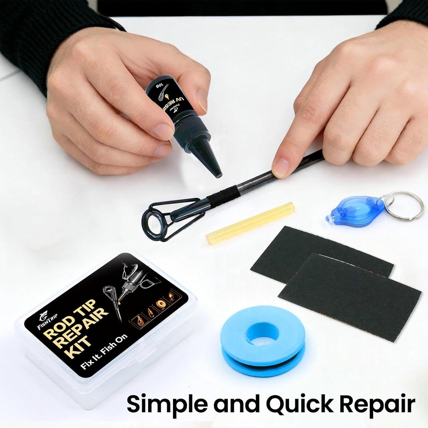 Fishing Rod Tip Repair Kit - Stainless Steel & Ceramic Guides | 20/60/70/90/230pcs Replacement Eyelets