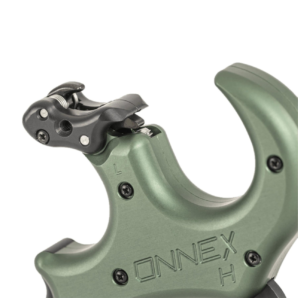 Stan OnneX Hinge Archery Release – Micro-Adjustable Hinge with Draw Control, Click Options, and Modular Fit for 3 or 4 Fingers, Sage, XL