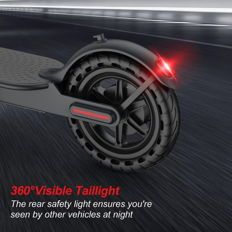 VOLTVOGUE Electric Scooter for Adults, Folding E Scooter with 350W Motor,19 Mph Top Speed, Max 12 Miles Long Range, 8.5' Solid Tires Commuting Scooters with Dual Brakes System, APP