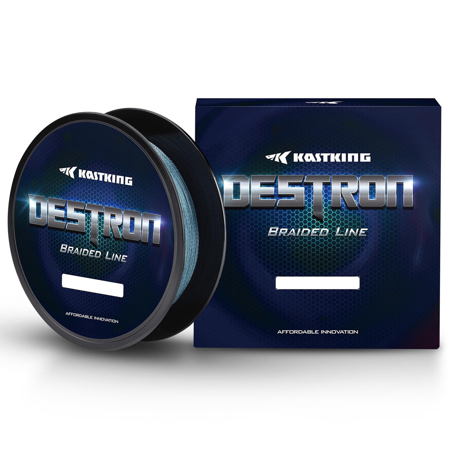 KastKing Destron Braided Fishing Line, Gray, 4 Stands, 20LB, 150Yds
