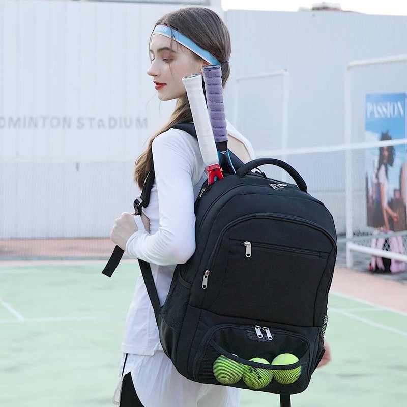 ACESAK Tennis Backpack Tennis Bag for Women Men - Tennis Bag Holds 2 Rackets, Badminton Squash, Pickleball Paddles Balls