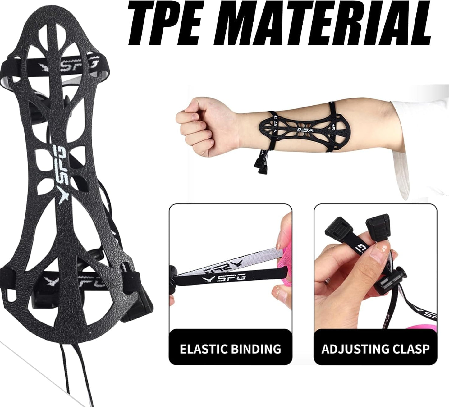 Archery Arm Guard Protector - Adjustable Forearm Armguard for Adults & Youth | Ideal for Competition Shooting & Hunting
