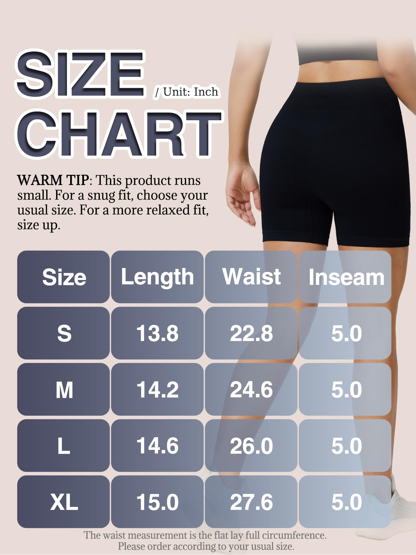 Zorwea Women's Ribbed Seamless Biker Shorts, High Waist Yoga Shorts, Tummy Control Athletic Workout Shorts for Gym Fitness Black