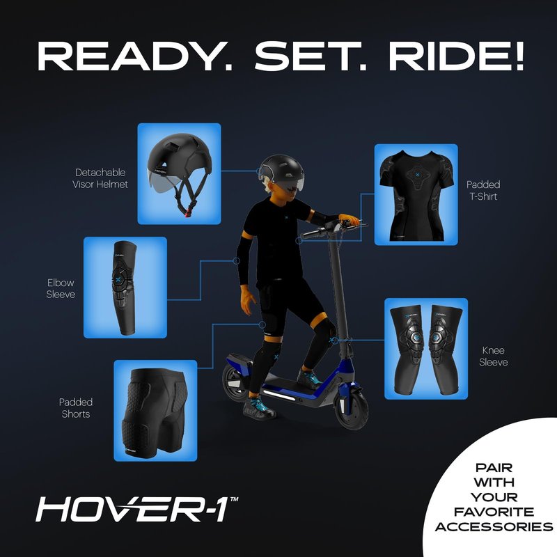 Hover-1 Sunbeam Kick Scooter with Multicolor Wheel Lights, 4.5” Front Wheels, Rear Foot Brake, and 110 Pound Weight Capacity