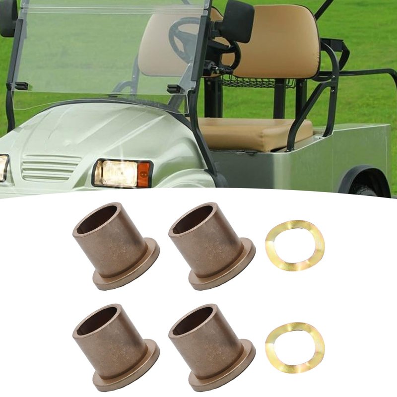 Aynaxcol Steering Knuckle Bushing Kit 102288201 King Pin Spindle Lower Bushings with Wave Washer Replacement for Club Car Precedent 2004-Up Replacement for Club Car Tempo 2018-UP Replace# 102288401