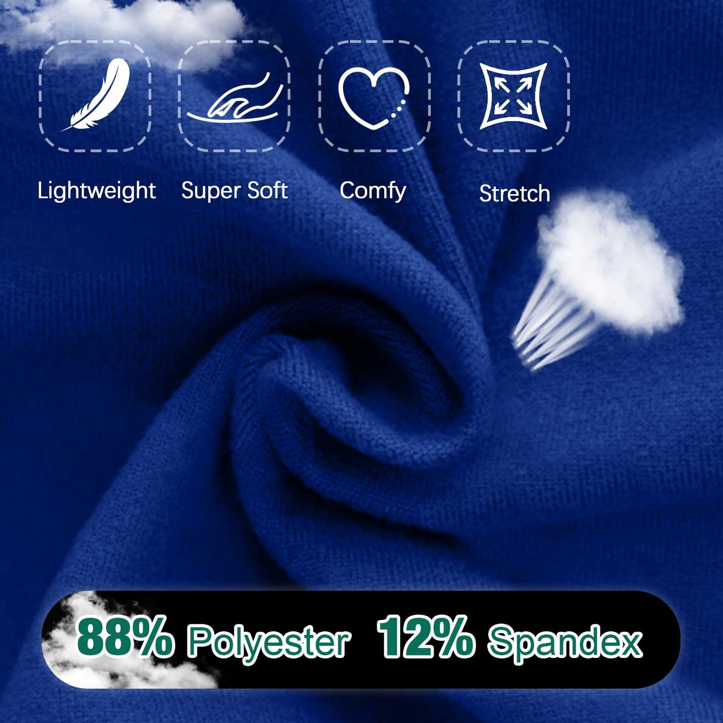 Walifrey Womens Joggers with Pockets, Drawstring Sweatpants Women for Lounging Jogging Gym and Workout RoyalBlue,1 Pack RoyalBlue XL