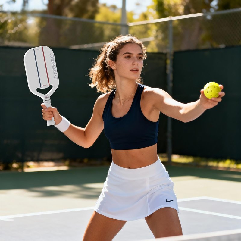 Acepik T700 Raw Carbon Fiber Edgeless Pickleball Paddle | 16mm Core for Refined Control | Aero Throat Design for Faster Swing Speed | USAPA Approved