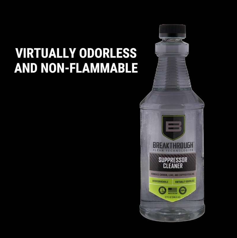 Suppressor Cleaner - Advanced Breakthrough Formula for Firearm Maintenance | 8 oz Bottle