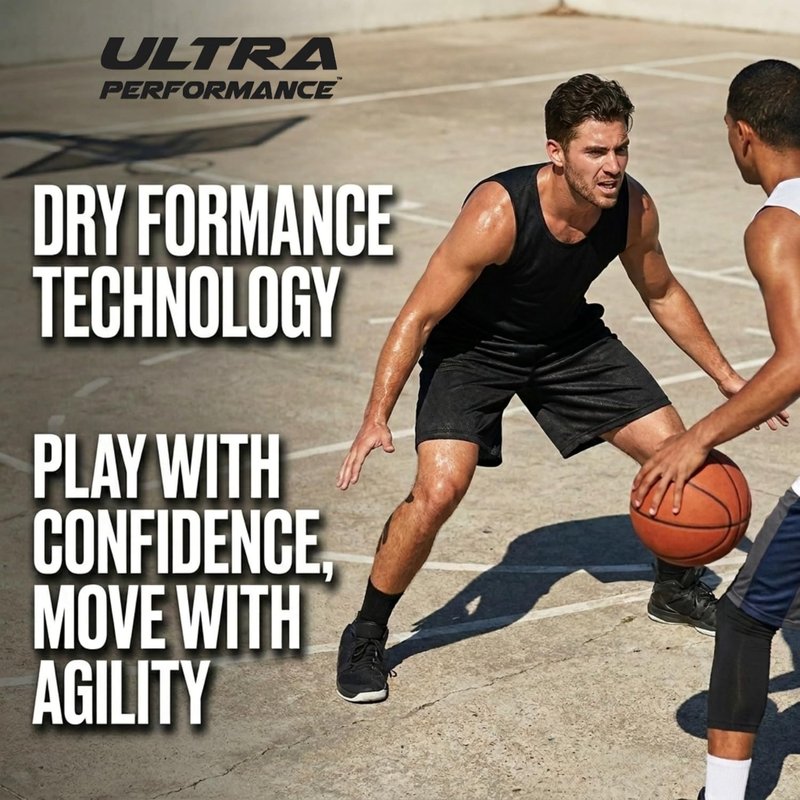 Ultra Performance 5 Pack Mens Shorts, Athletic Gym Shorts Workout Basketball Shorts for Men, 2X