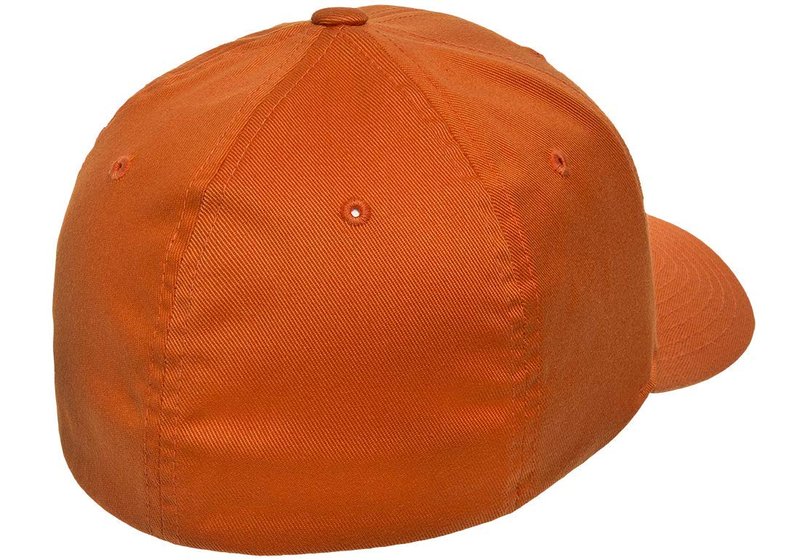 Flexfit Men's Athletic Baseball Fitted Cap Orange XL-XXL-strctured fit
