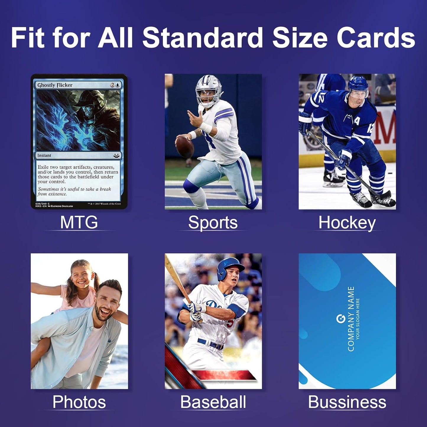 Clear Trading Card Sleeves - 200 Count Soft Plastic Protectors for MTG, TCG & Sports Cards | Standard Size