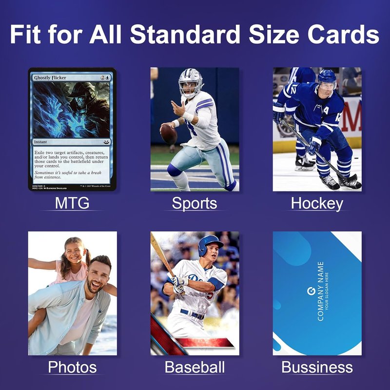 Clear Trading Card Sleeves - 200 Count Soft Plastic Protectors for MTG, TCG & Sports Cards | Standard Size