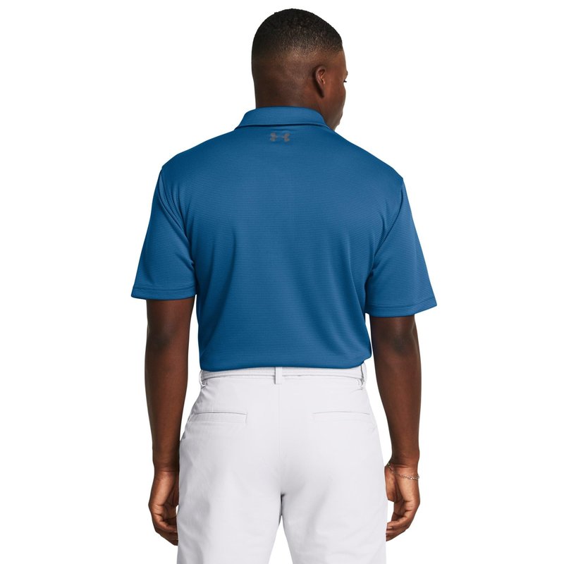 Under Armour Men's Tech Golf Polo, (406) Photon Blue / / Pitch Gray, Small