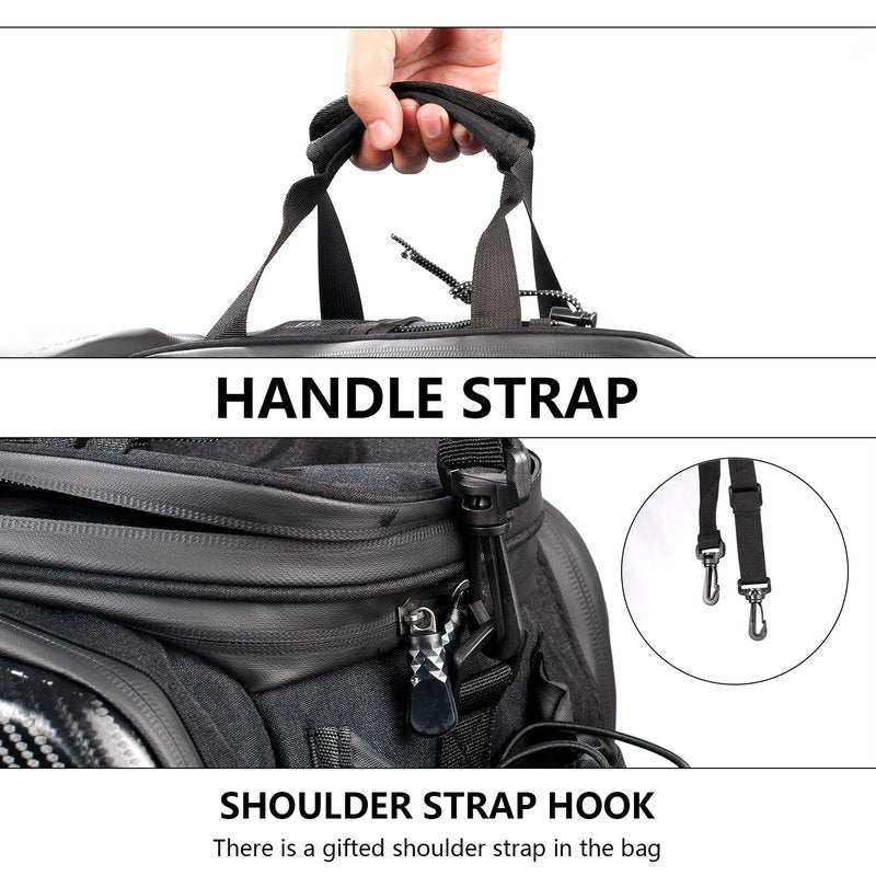 OFFBONDAGE Bike Bags for Bicycles Rear Rack 20/32L Hard Shell Waterproof Bike Trunk Bag for Ebikes Saddle Bags Panniers Rain Cover & Shoulder Strap for Commuter Travel Outdoor