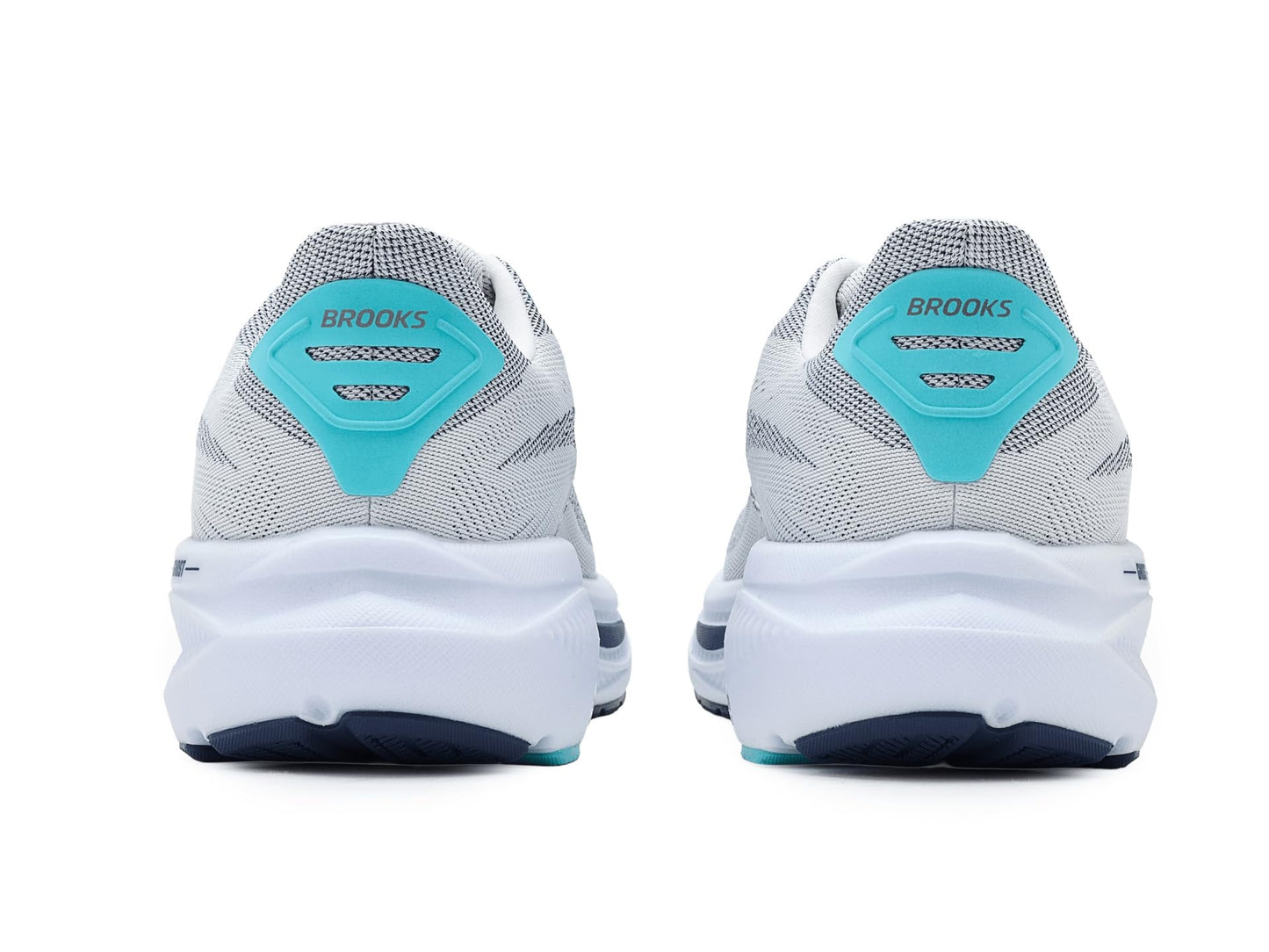 Brooks Men's Ghost 17 White/Beacon Blue/Ipanema 9.5 Medium