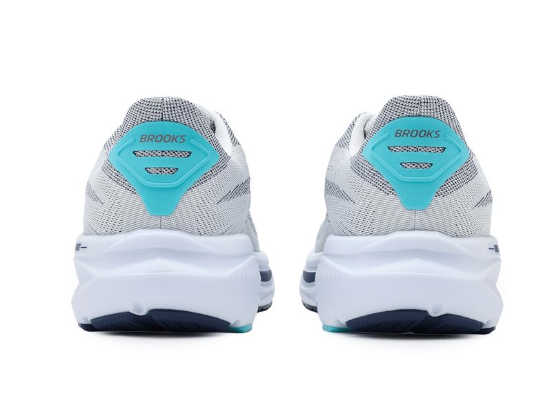 Brooks Men's Ghost 17 White/Beacon Blue/Ipanema 14 Medium