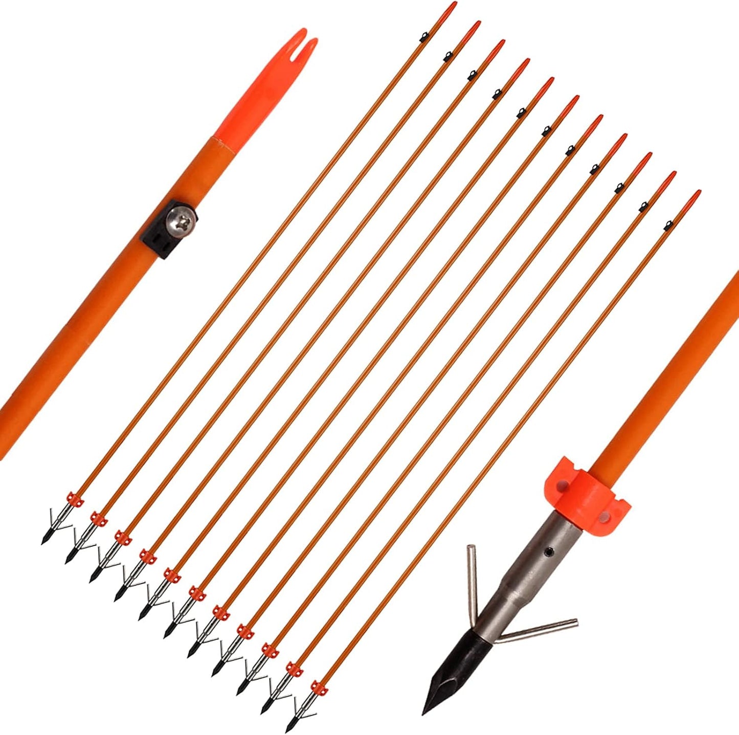 Bowfishing Reel Kit - Complete Archery Bow Fishing Set with Fiberglass Arrows | Durable Accessories for Anglers